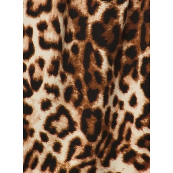 SOLD OUT Leopard Flared Bell Boho Stretch Casual Pants - Picture 5 of 6